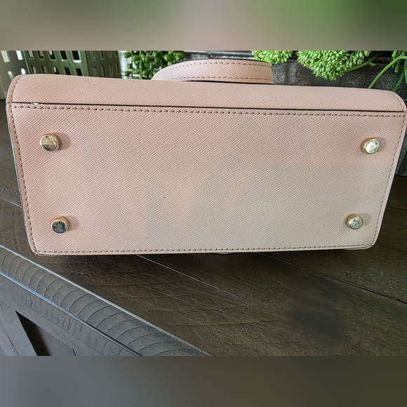 Kate Spade Small Hadlee Laurel Way Jeweled Leather Tote-Crossbody In Warm Vellum - Picture 14 of 15